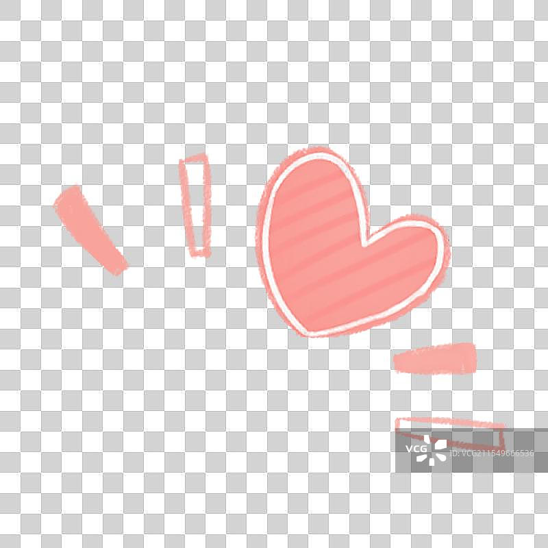 粉红的爱心装饰元素图片素材