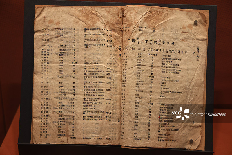 1942年湖南大学校友录  湖南省博物院藏图片素材