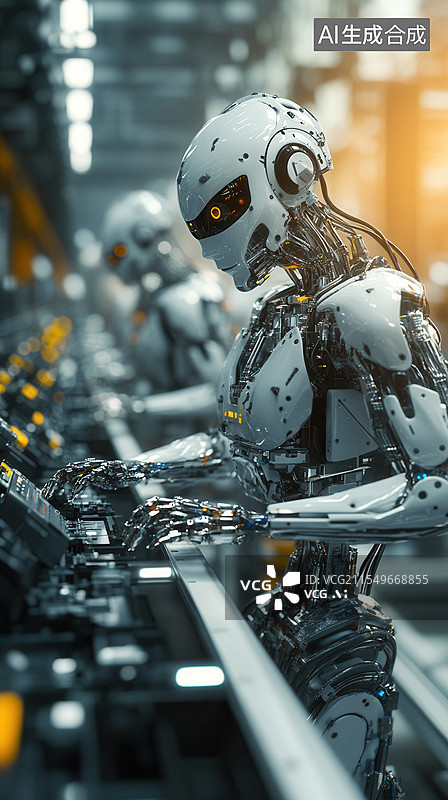 【AI数字艺术】科技机器人图片素材