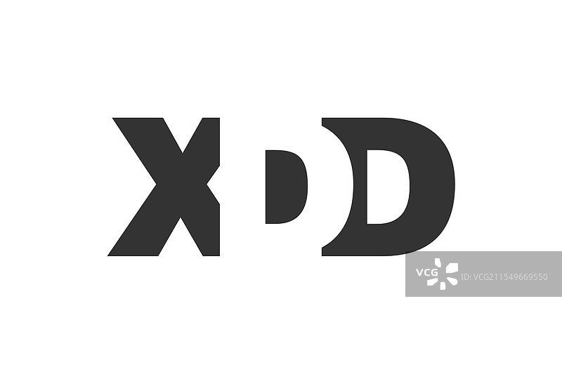 xdd标志设计，字母x d d，粗体字型图片素材