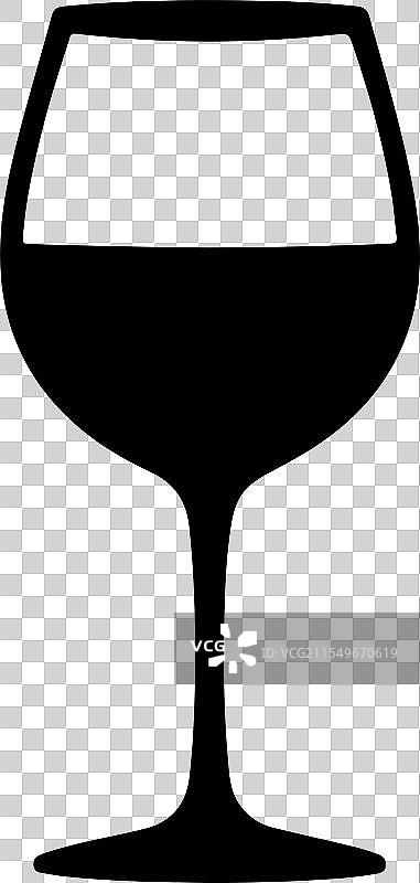 一个极简风格的玻璃轮廓图片素材