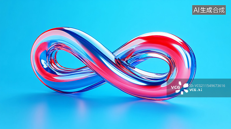 【AI数字艺术】抽象透视技术几何流体线条深蓝扭曲多彩背景图片素材