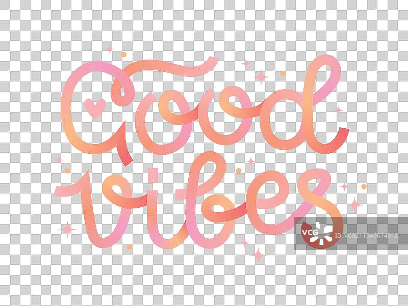 积极氛围字母设计，灵感渐变色彩图片素材