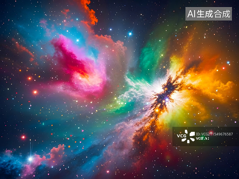 【AI数字艺术】宇宙星辰，梦幻星海图片素材