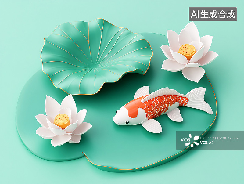 【AI数字艺术】经济数据图表增长的3D插图图片素材