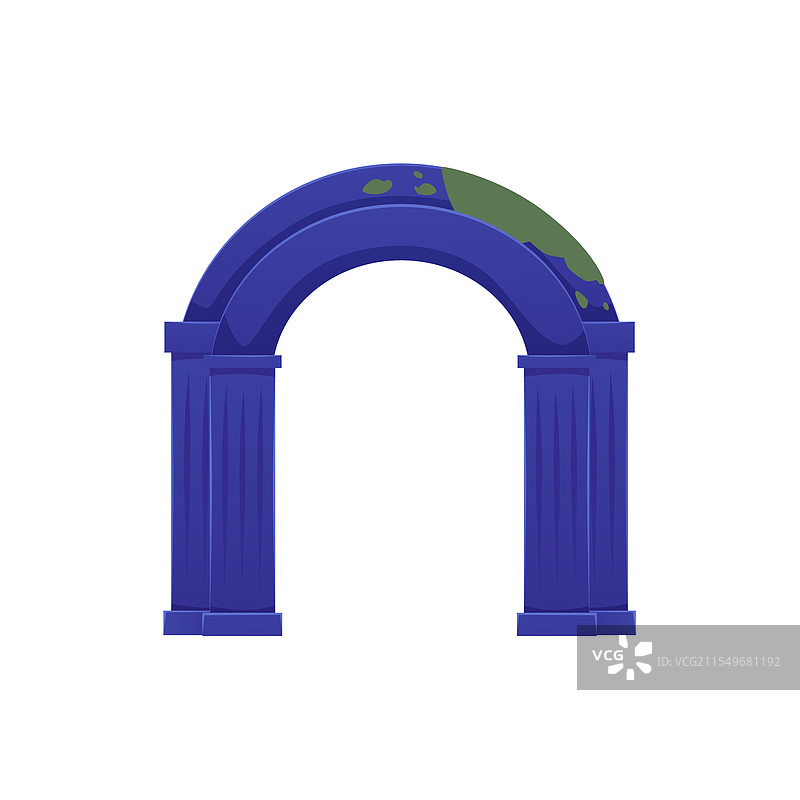 亚特兰蒂斯的古老拱门遗迹石头图片素材