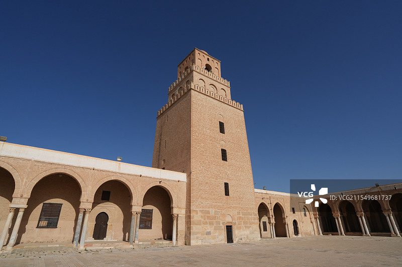 突尼斯的奥克巴大清真寺图片素材