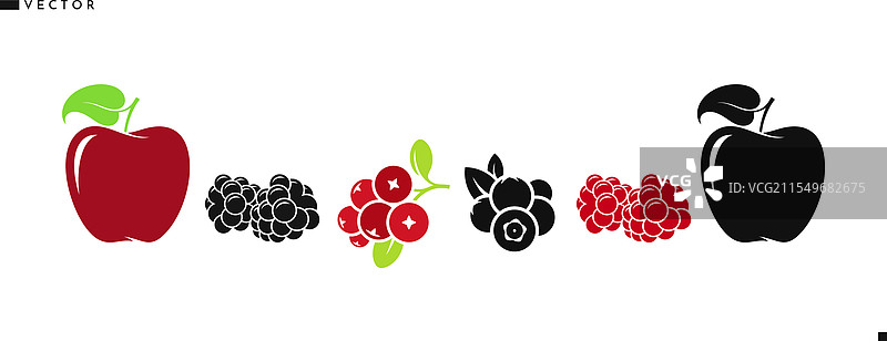 新鲜浆果与水果图片素材