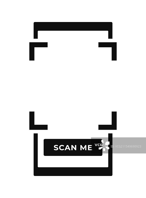 二维码扫描框概念图片素材