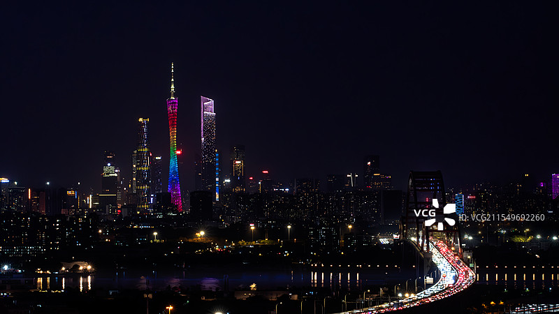 广州进城之路图片素材