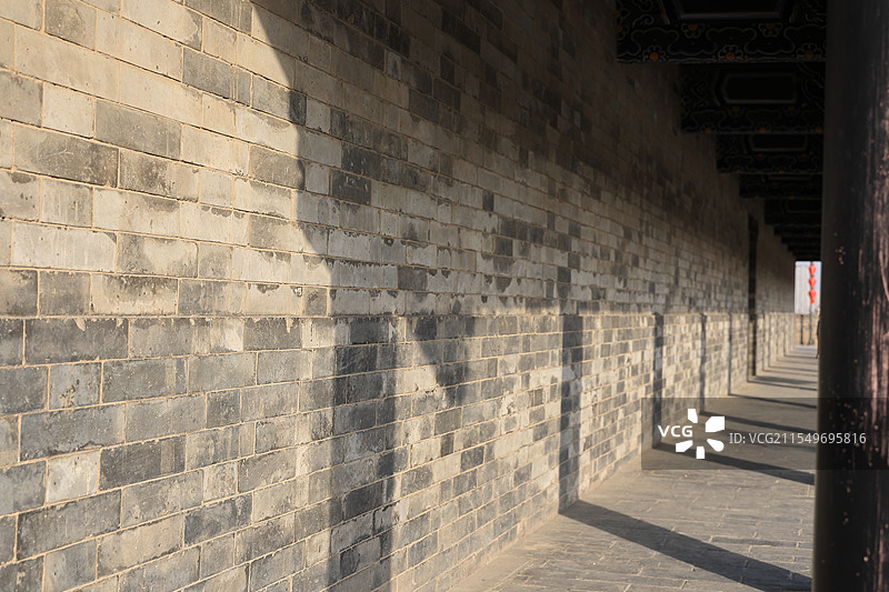 西安城墙（安远门）--古城第一门的城楼图片素材