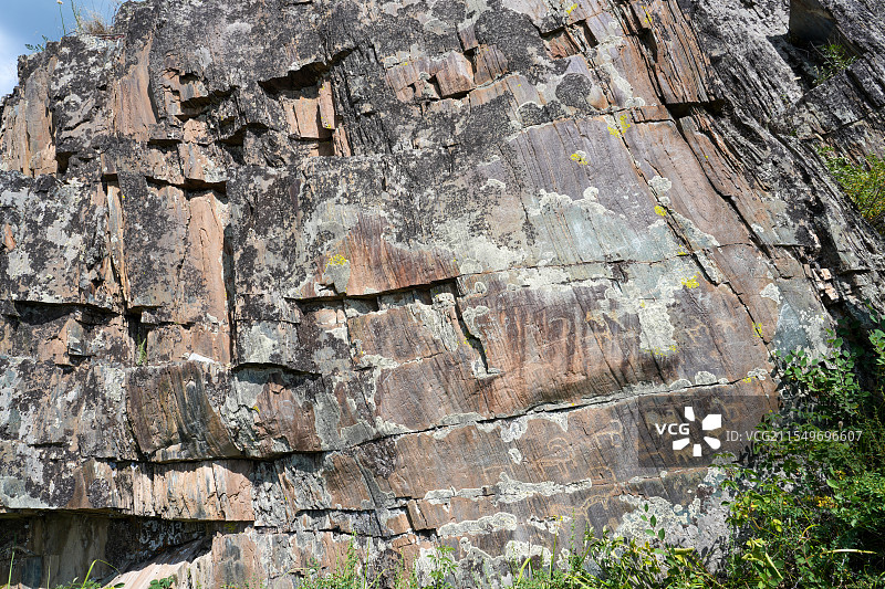 喀纳斯吐鲁克岩画图片素材