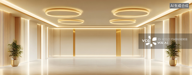 【AI数字艺术】展示台 现代建筑 室内设计图片素材