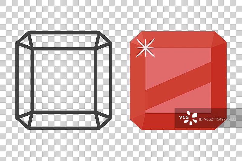 简单极简风格的宝石图标，钻石图片素材