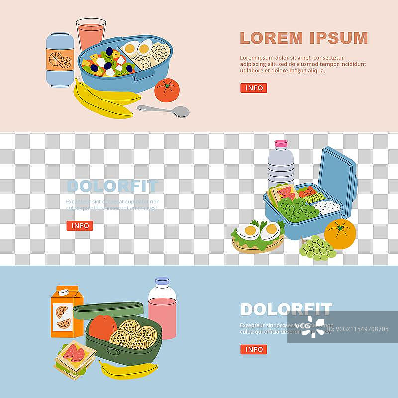 健康食品的午餐盒容器图片素材