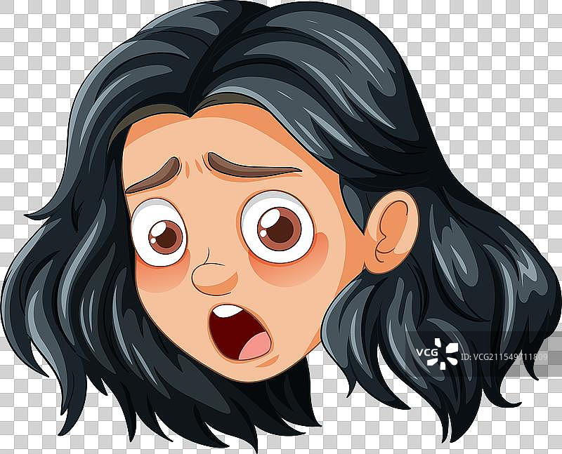 一个惊讶的年轻女性图片素材