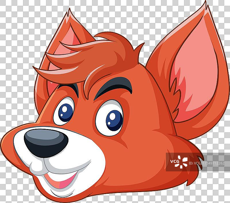 色彩鲜艳的微笑狐狸图片素材