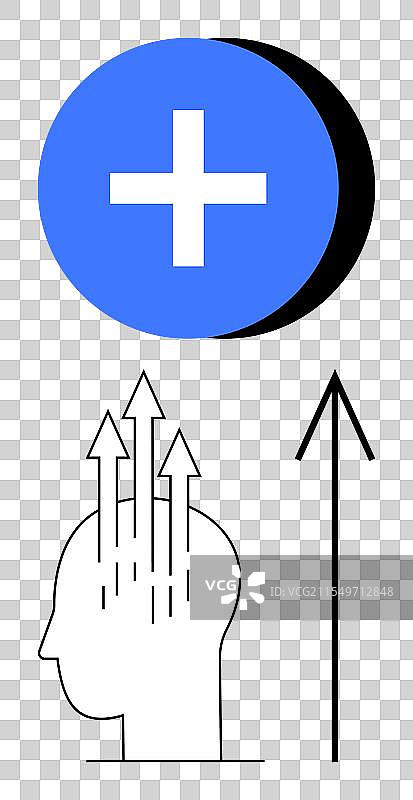 通过概念性描绘心理成长图片素材