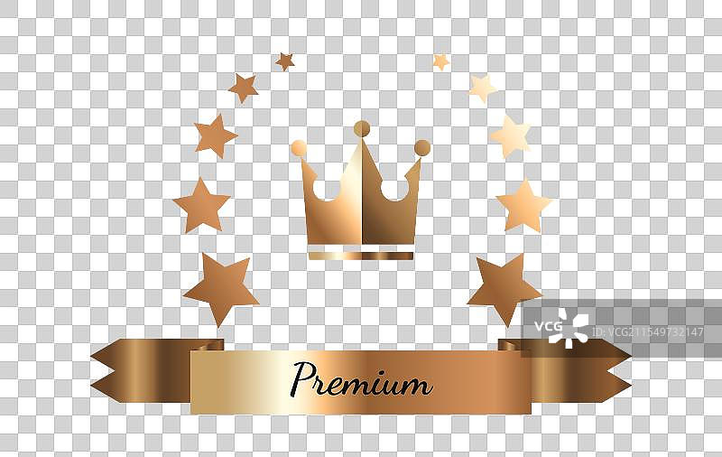 高级徽章概念标志和徽章图片素材