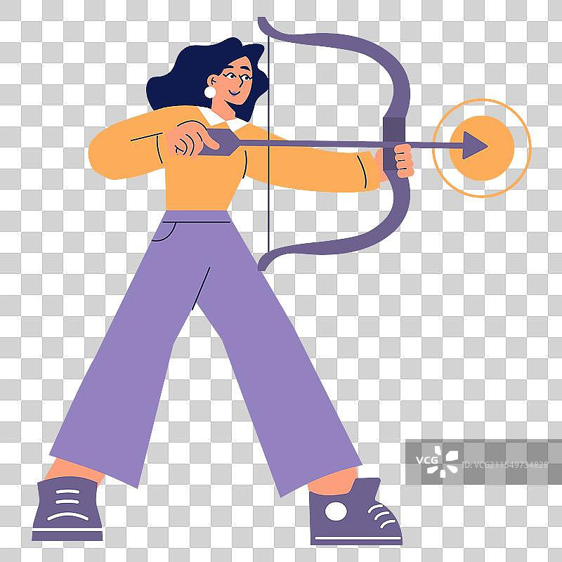 平面设计的女商人图片素材