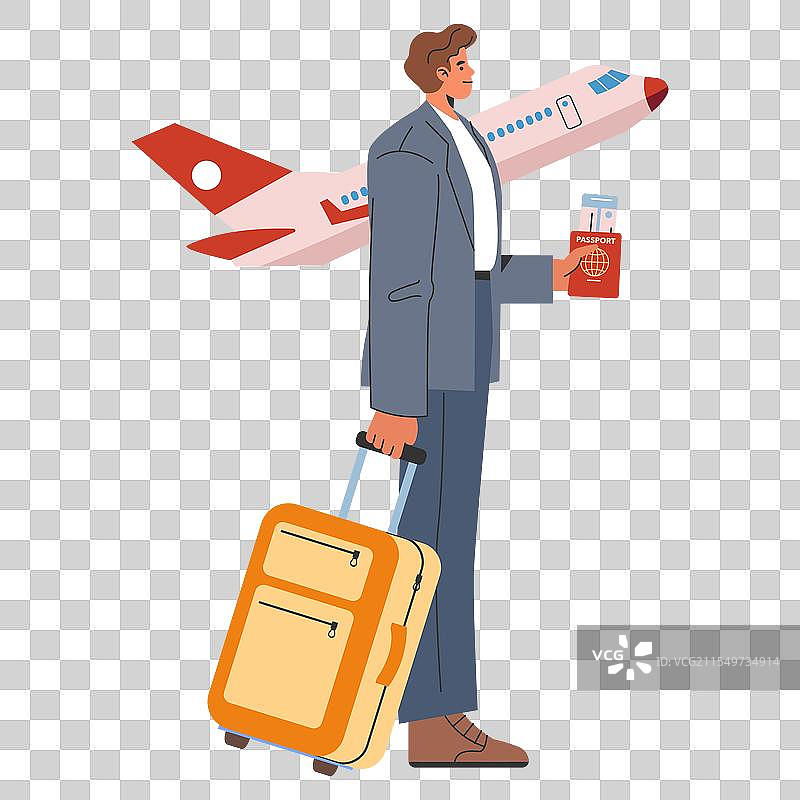 平面设计的商人图片素材