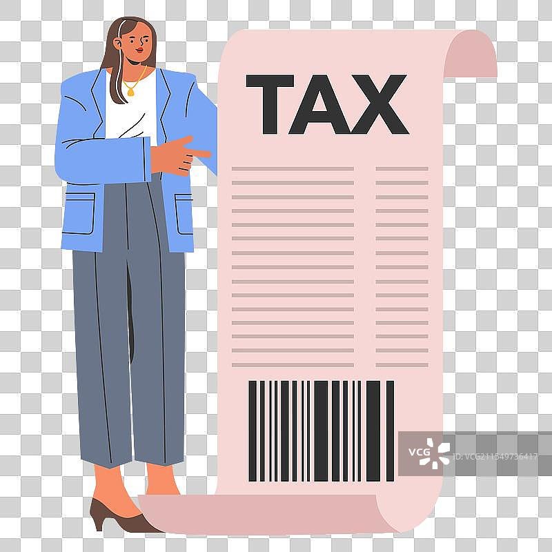 平面设计的女商人图片素材