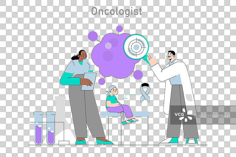 包容性儿童的医疗访问平面图图片素材