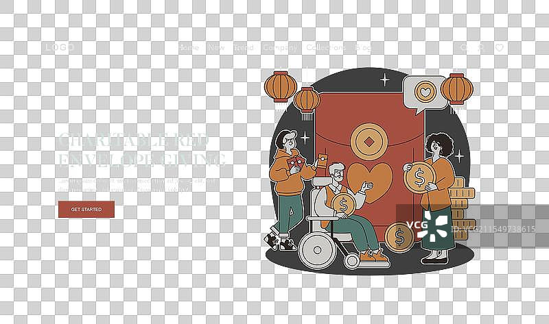 春节扁平设计图片素材