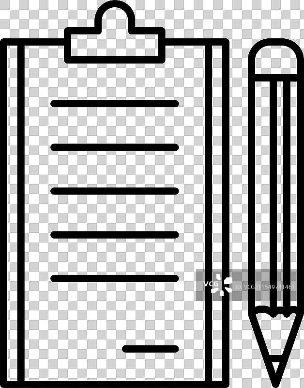 剪贴板图标logo设计模板，孤立展示图片素材