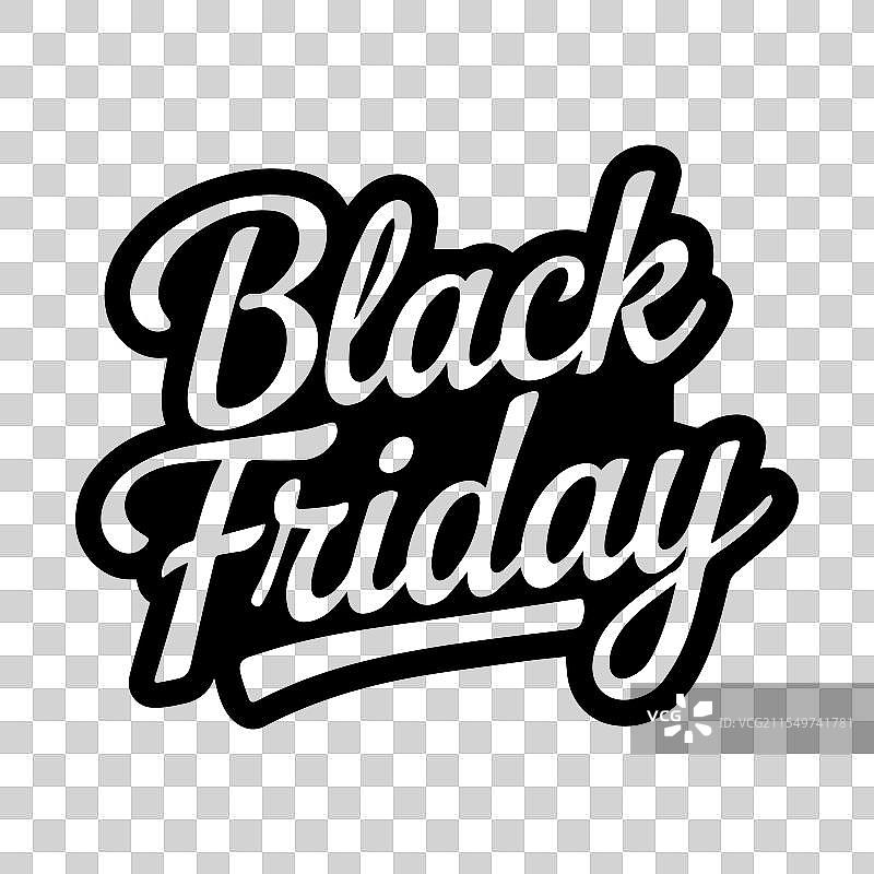 黑色星期五排版剪影图片素材