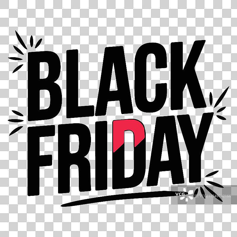 黑色星期五排版剪影图片素材
