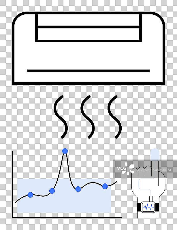 现代气候控制空调图片素材