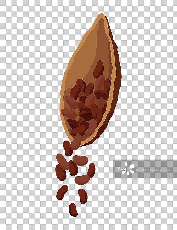 逼真的黑巧克力图标可可图片素材