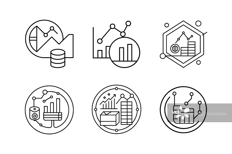 数据分析线条艺术图片素材