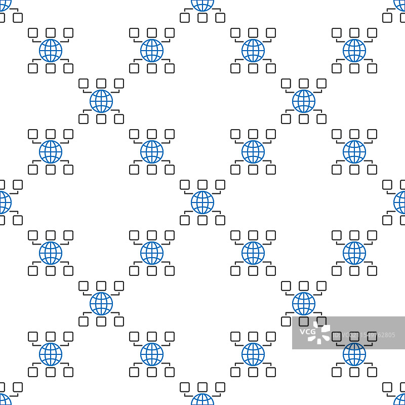国际关系全球管理线性图片素材