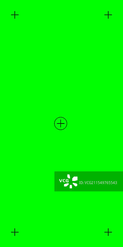 垂直绿色背景的色度键与跟踪图片素材