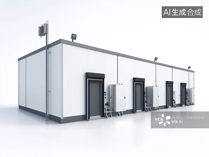 【AI数字艺术】现代工业仓库图片素材