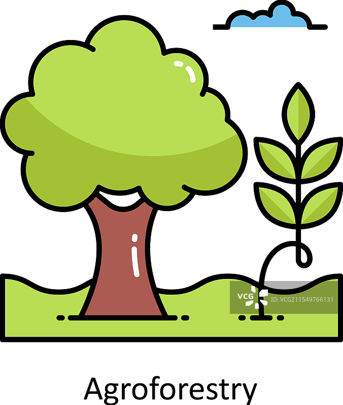 农业林业填充图标图片素材