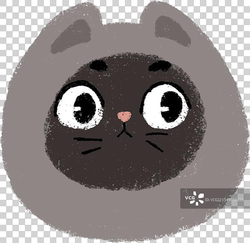 卡通猫咪可爱猫头小清新猫猫小猫图片素材