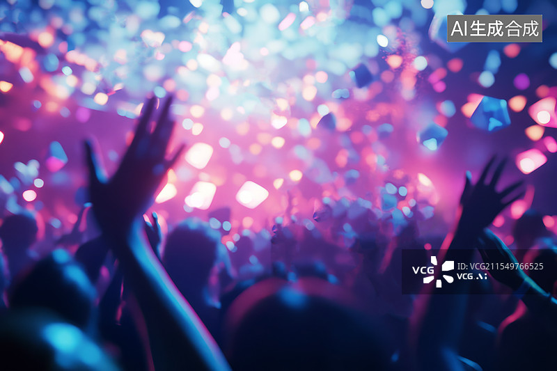 【AI数字艺术】演唱会虚化的背景图片素材