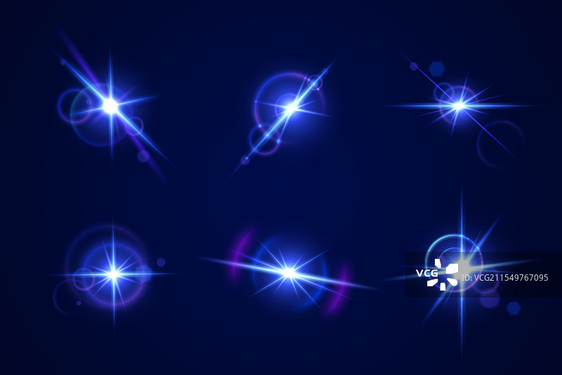 闪光和眩光光学效果合集图片素材