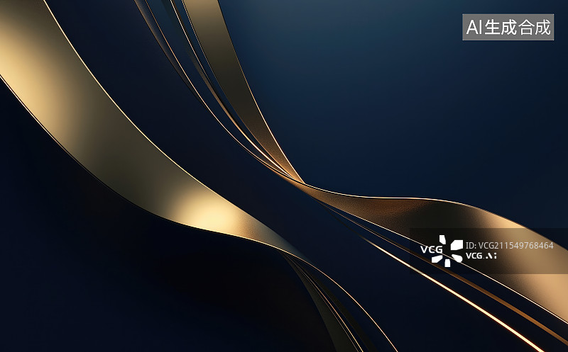【AI数字艺术】金色的金属丝绸背景图片素材