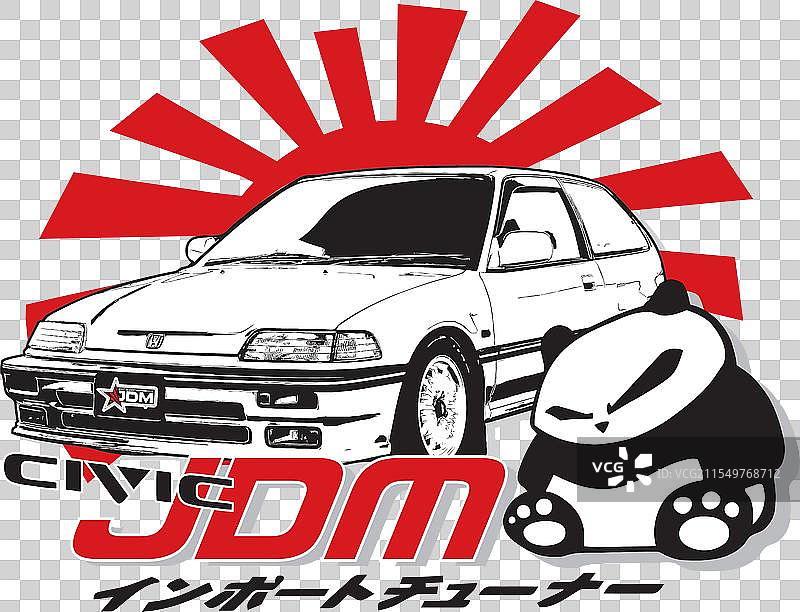 1988年JDM本田思域25X掀背车5速图片素材