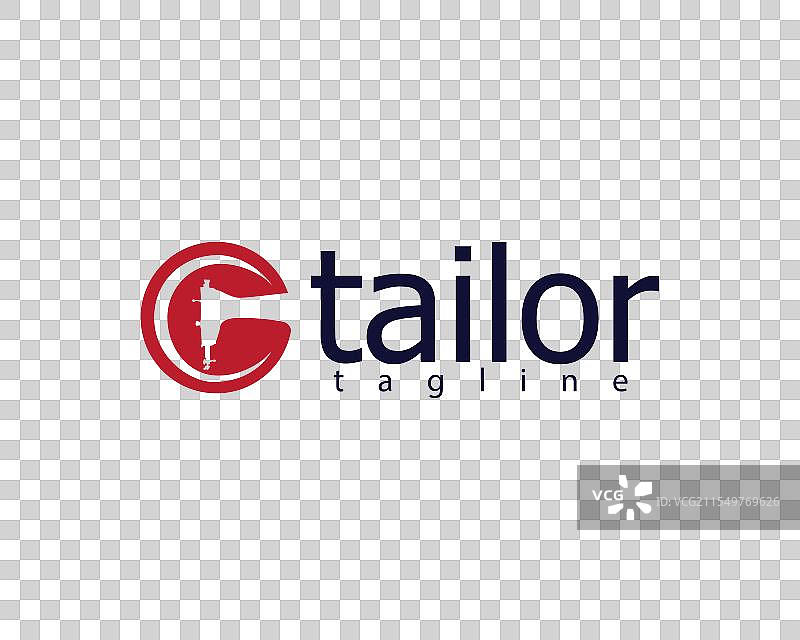 创意缝纫机阴影圆形标志图片素材