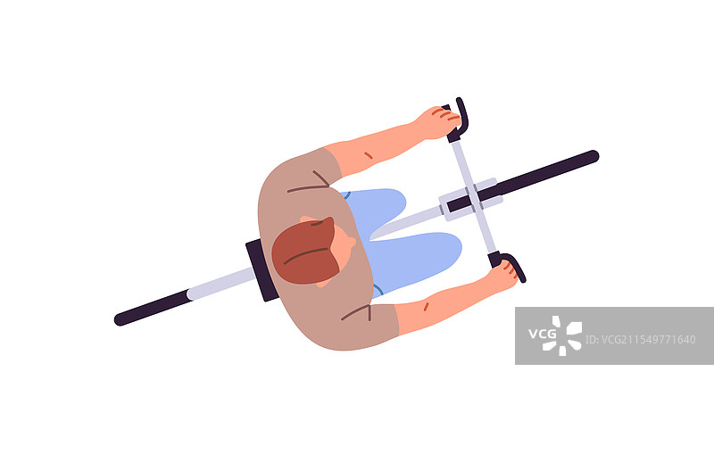 从上方看到的骑自行车者进行运动骑行图片素材