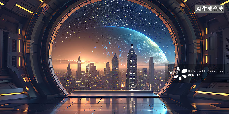 【AI数字艺术】科技舞台三维场景汽车背景图图片素材