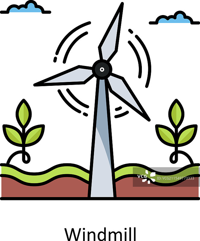 风车图标风格图片素材