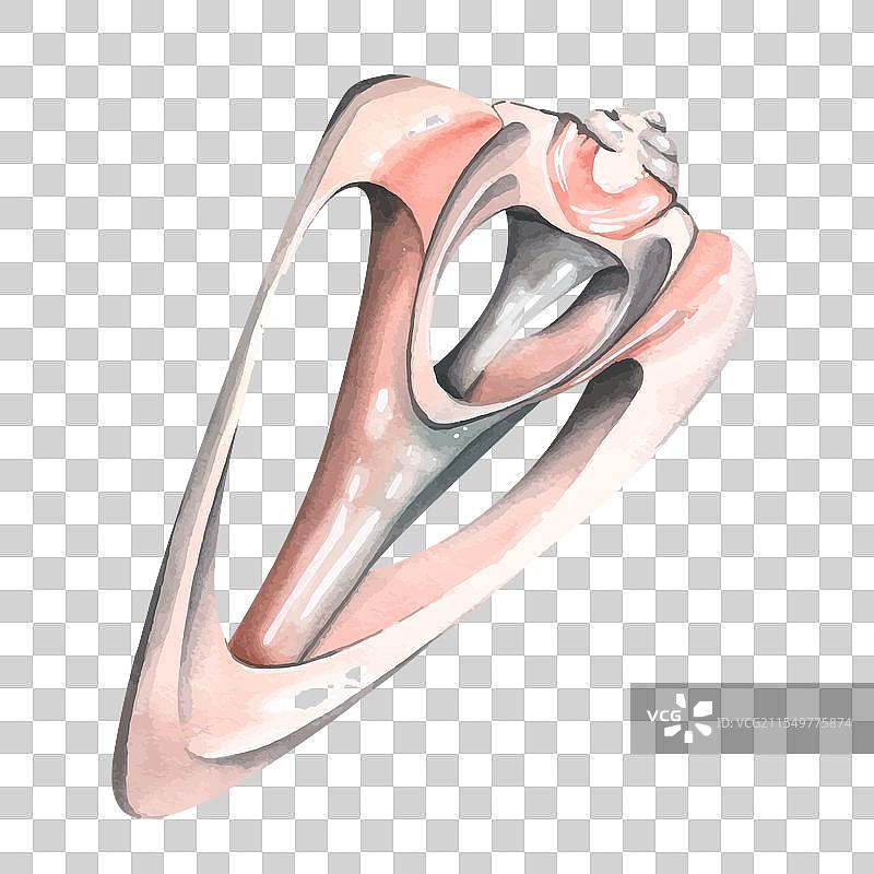 一座灰色和珊瑚色石头的海洋灯塔图片素材