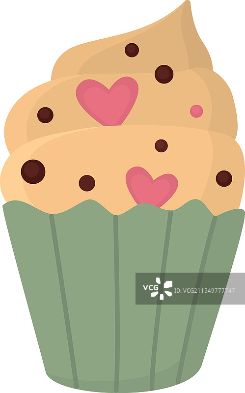 情人节的杯子蛋糕图片素材