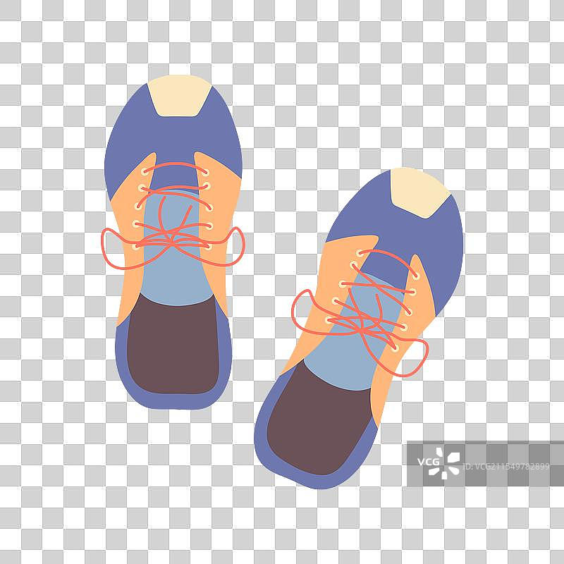 彩色运动鞋图片素材